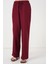 Geniş Paça Keten Pantolon 6735 - Bordo 2