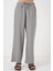 Geniş Paça Keten Pantolon 6735 - Gri 4