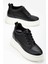 Nesvina Kadın Gizli Topuk Siyah - Beyaz Sneaker 2