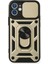 Iphone 12 Mini Kılıf Pars Lens Yüzüklü Silikon - Gold Yktsn 1