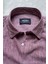 Erkek Comfort Fit Kısa Kol Tek Cepli Yıkamalı Pamuk Keten Gömlek Lunas Ss B01.251.609 - Bordo 3