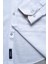 Erkek Tailored Fit Uzun Kol Logo Nakışlı Yıkamalı Pamuk Keten Gömlek Lindy Ls B01.251.709 - Beyaz 4