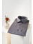 Erkek Comfort Fit Basic Kısa Kol Tek Cepli Yıkamalı Gabardin Gömlek Kansas Ss B01.251.428 - Füme 1