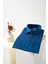Erkek Comfort Fit Basic Kısa Kol Tek Cepli Yıkamalı Gabardin Gömlek Kansas Ss B01.251.428 - Lacivert 1