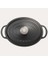 Oval Tencere Mat Siyah 23X29 cm 4