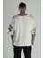 Siyah Nakış Işlemeli Oversize T-Shirt 4