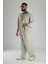 Oversize Bej Keten Takım 2