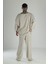 Oversize Bej Keten Takım 4