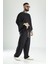 Oversize Siyah Keten Takım 1
