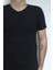 Fistan Store Erkek Düz Spor Kesim Dar Kalıp V - Yaka T-Shirt 2