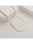 Çelik Kolye Italyan Ezme Model 0.3 mm Genişlik 60 cm Uzunluk Altın Sarısı Gold 4