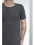 Fistan Store Erkek Düz Spor Kesim Dar Kalıp Bisiklet Yaka T-Shirt 2