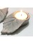 12cm Yaprak Tealight Mumluk Silikon Kalıp K-364, Kokulu Taş Sabun Alçı Mum Kalıbı 1