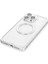 Iphone 15 Pro Max Kılıf Metal Bumper Magneticsafe Kapak - Gümüş Yktsn 5