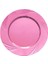 Kullan At Parti Davet Sunum Servis Plastik Sert Mika Tabak - 26 Cm. - Pembe - 6 Adetlik 10 Paket 3
