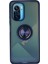 Xiaomi Redmi K40 Kılıf Montreal Yüzüklü Silikon Kapak - Lacivert Yktsn 1
