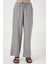 Geniş Paça Keten Pantolon 6735 - Gri 4