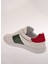 Beyaz - Yeşil Erkek Sneaker 27784 5