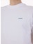 Bisiklet Yaka Beyaz Erkek T-Shirt Te_numbers 4