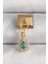 316L Çelik Gold Renk Sallantı Damla Yeşil Zirkon Taşlı Nomination Charm 1
