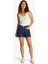 Yüksek Bel Mom Fit Indigo Kadın Denim Şort WW0WW443851A4 1