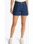 Yüksek Bel Mom Fit Indigo Kadın Denim Şort WW0WW443851A4 2