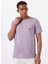 Troppo Premıum Ss 24A351512 Mor Bisiklet Yaka Regular Fit Düz Erkek T-Shirt 2