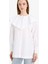 Relax Fit Geniş Yakalı Poplin Uzun Kollu Gömlek Tunik F4557AX25HS 1