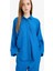 Relax Fit Basic Düz Keten Karışımlı Uzun Kollu Tesettür Gömlek Tunik D9702AX25SM 4