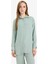 Relax Fit Basic Düz Uzun Kollu Gömlek Tunik D2991AX25SM 3