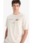%100 Pamuk Initial D Boxy Fit Bisiklet Yaka Sırt Baskılı Kısa Kollu Tişört F2877AX25SM 3