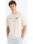 %100 Pamuk Initial D Boxy Fit Bisiklet Yaka Sırt Baskılı Kısa Kollu Tişört F2877AX25SM 4