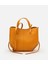 03CAH310310A350 KADIN Deri Sarı Tote Çanta 1