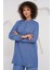 6678 Keten Tunik Pantolon Ikili Takım - Indigo 4