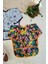 Flower ve Dream Desenli 2'li Paket Sıvı Geçirmez Kız Çocuk Aktivite ve Mama Önlüğü 6-24 Ay 3