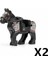 Askeri Savaş At Yapı Taşları Ortaçağ Şövalyeleri Figürler Süvari Mount Hayvan At Aksesuarları Saddles Halat Blokları Oyuncaklar C360 Renk: Hqzm-2pcs (Yurt Dışından) 1