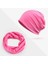 Yumuşak Beanie Hat Boyun Eşarp Erkekler Türban Wrap Bayanlar Spor Salonu Pembe (Yurt Dışından) 5