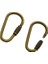 10 Çeşitli Renk Minik Küçük Çelik Inci Vidalı Kilitleme Karabina Anahtarlıklar Toka Güvenlik Kancası Anahtarlık Anahtarlık Edc Fob Dişli Dıyrenk: Bronz (Yurt Dışından) 1