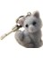 1 Adet Sevimli 3D Akın Kitten Anahtarlık Kedi Çift Cep Telefonu Kolye Araba Anahtarlık Kulaklık Sırt Çantası Charms Çanta Dekorrenk: Beyaz (Yurt Dışından) 1