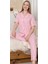 6294 Kadın Çizgili Patlı Pijama Takımı 2