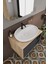 Lale 70 cm %100 Mdf Lavabolu Banyo Dolabı + Aynalı Dolap 3