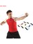 Mavi Stil Spor Salonu Ev Fitness Ekipmanları 8 Kelime Çekme Halkası Nokta Yoga Güzellik ve Bacak Şekillendirme Çok Fonksiyonlu Ralli Direnç Bandı (Yurt Dışından) 2