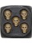 Reative Black Skull Zar Seti Sırıtan 3D Iskelet Zar Club Pub Partisi Için Korkunç Yenilik Tahta Oyunu (Yurt Dışından) 3