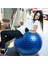 Mavi Stil Spor Yoga Topu Bola Pilates Fitness Parçacık Dengesi Fitness Topu Egzersiz Pilates Egzersiz Masaj Topu 45 cm Pvc Fitness (Yurt Dışından) 5