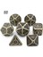 No.88 Stili Metal Zar Seti D4 D6 D8 D10 D% D12 D20 Yumuşak Ipli Kılıf Dnd Rpg Masa Oyunları Dados Rpg D Zar Dados Rol Dnd Set Zar (Yurt Dışından) 1
