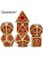 No.88 Stili Metal Zar Seti D4 D6 D8 D10 D% D12 D20 Yumuşak Ipli Kılıf Dnd Rpg Masa Oyunları Dados Rpg D Zar Dados Rol Dnd Set Zar (Yurt Dışından) 2