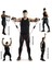 Mavi Stil 5 Seviye Çekme Halatı Fitness Egzersizleri Kolları ile Direnç Bantları Yoga Elastik Halat Eğitmeni Gym Fitness Band Güç Eğitimi (Yurt Dışından) 3