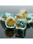 Sarı ve Mavi Tarzı Et Skull With Flower Dnd Dice D&d Dice D4 D6 D8 D10 D% D12 D20 Polyhedral Games Zar Seti Masa Oyunları Için Mtg Rpg (Yurt Dışından) 4