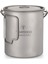 3 Adet Tarzı Tomshoo Ultralight 750ML Titanyum Pot Taşınabilir Titanyum Su Kupa Kapaklı Bardak ve Katlanabilir Saplı Açık Kamp Tencere (Yurt Dışından) 5