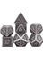NO.327 Tarzı Rpg Dnd Mtg Oyunları Antik Bakır, Altın, Gümüş Için Siyah Çantalı 7'li Çokyüzlü Metal Zar Seti (Yurt Dışından) 5